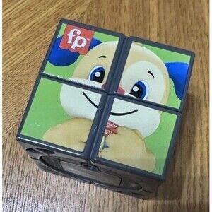 Fisher-Price Educational Twist Cube Puzzle Multicolor Numbers Letters Shapes